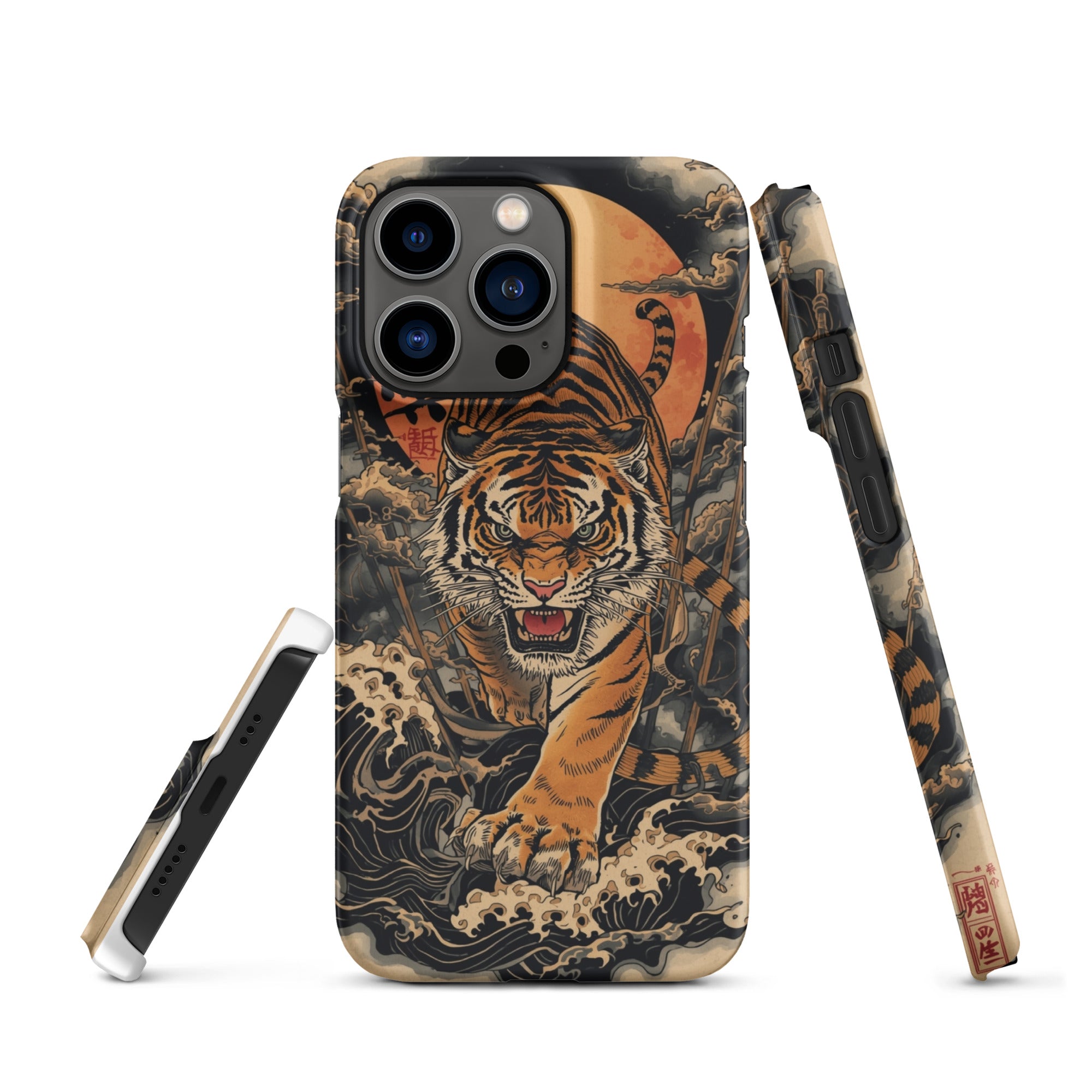 Foto di - Cover Resistente e Compatibile con Ricarica Wireless iPhone – Tigre Giapponese-Smartphone-Biiply