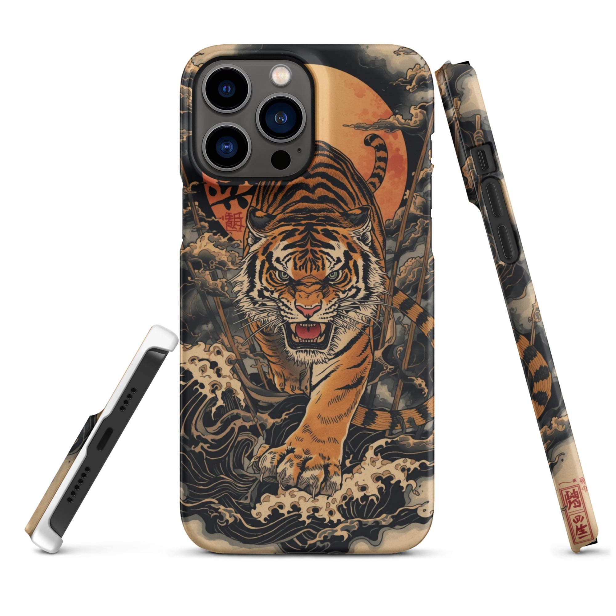 Foto di - Cover Resistente e Compatibile con Ricarica Wireless iPhone – Tigre Giapponese-Smartphone-Biiply