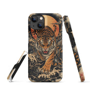 Foto di - Cover Resistente e Compatibile con Ricarica Wireless iPhone – Tigre Giapponese-Smartphone-Biiply
