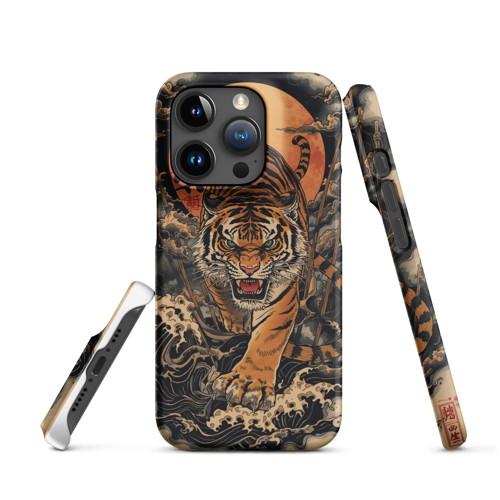 Foto di - Cover Resistente e Compatibile con Ricarica Wireless iPhone – Tigre Giapponese-Smartphone-Biiply