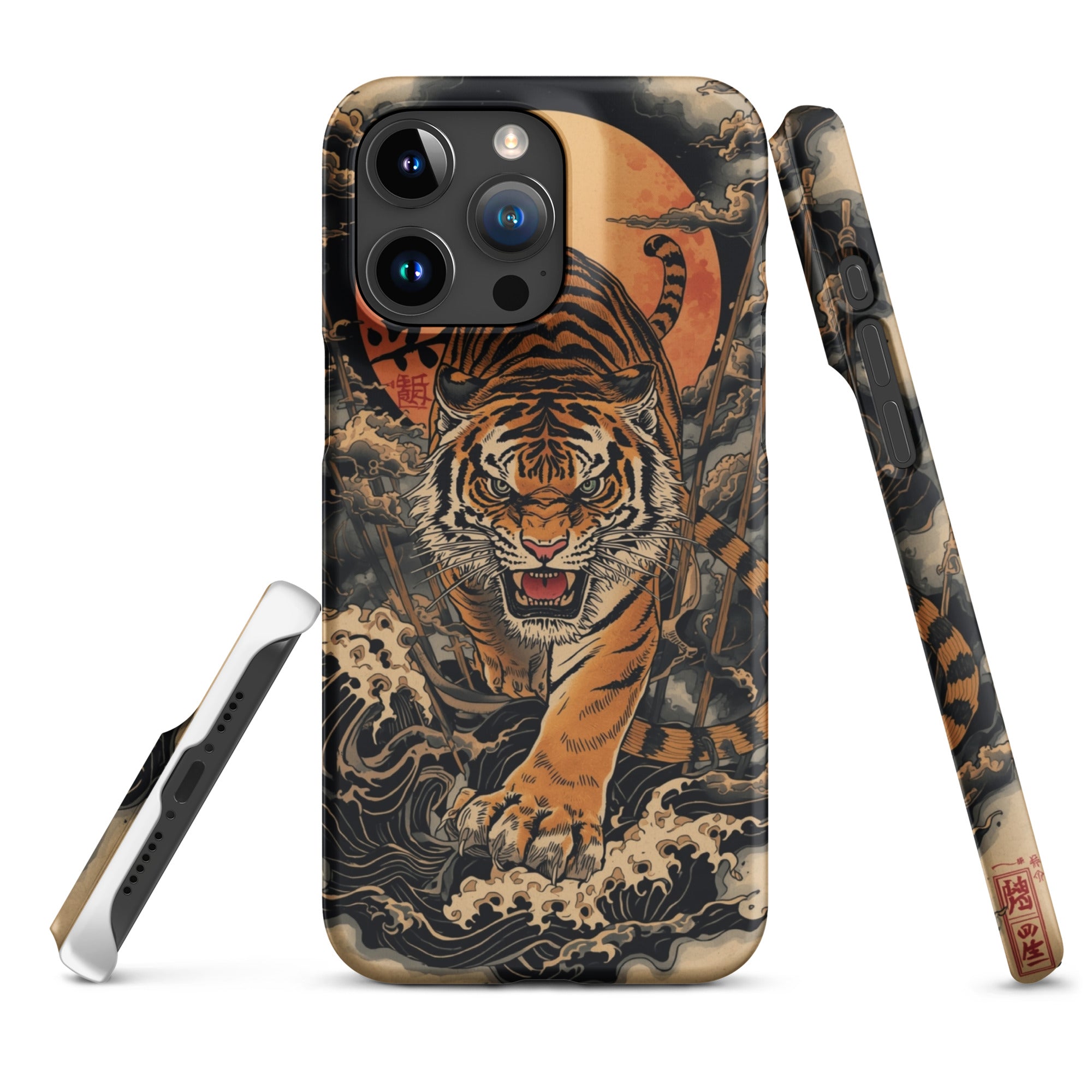 Foto di - Cover Resistente e Compatibile con Ricarica Wireless iPhone – Tigre Giapponese-Smartphone-Biiply