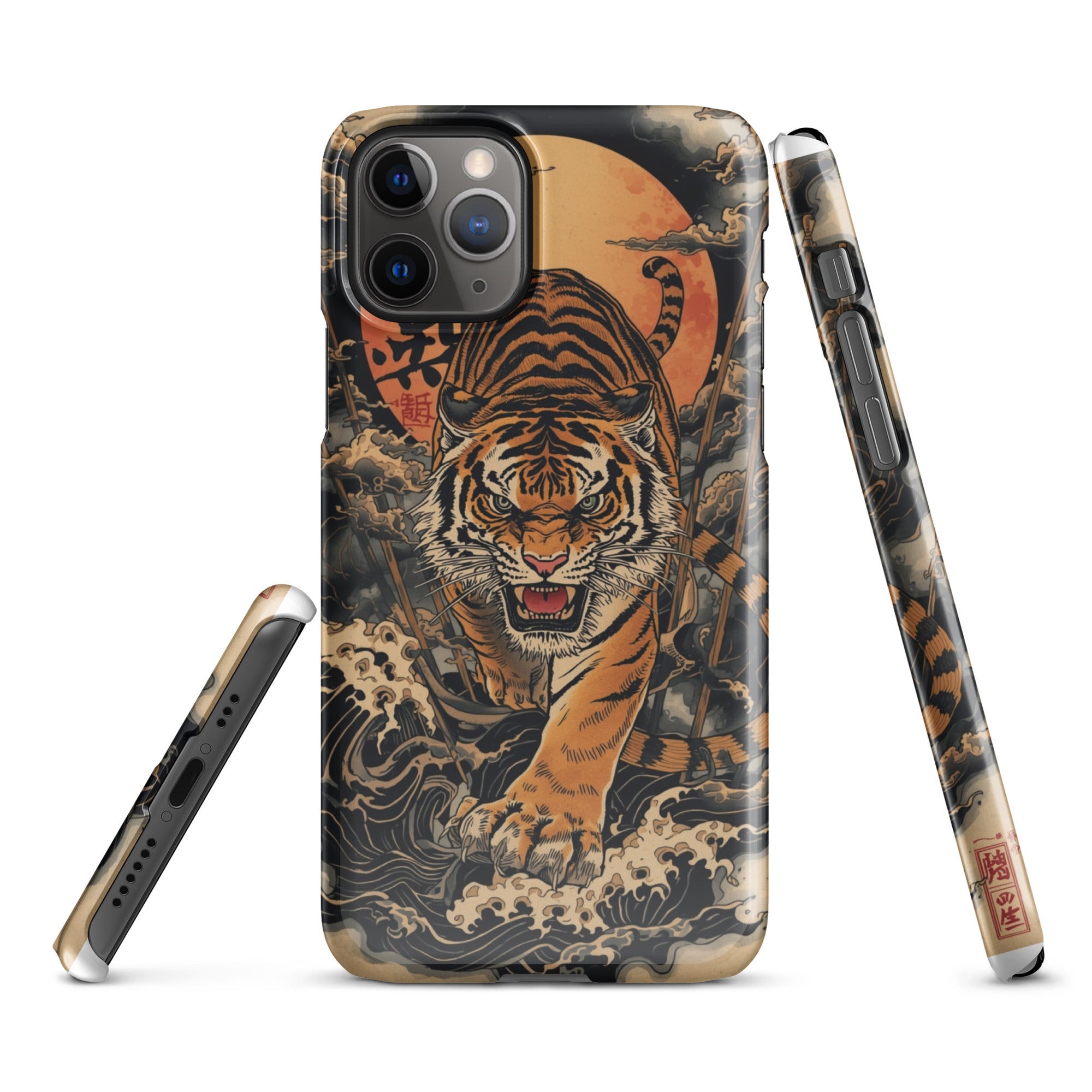 Foto di - Cover Resistente e Compatibile con Ricarica Wireless iPhone – Tigre Giapponese-Smartphone-Biiply