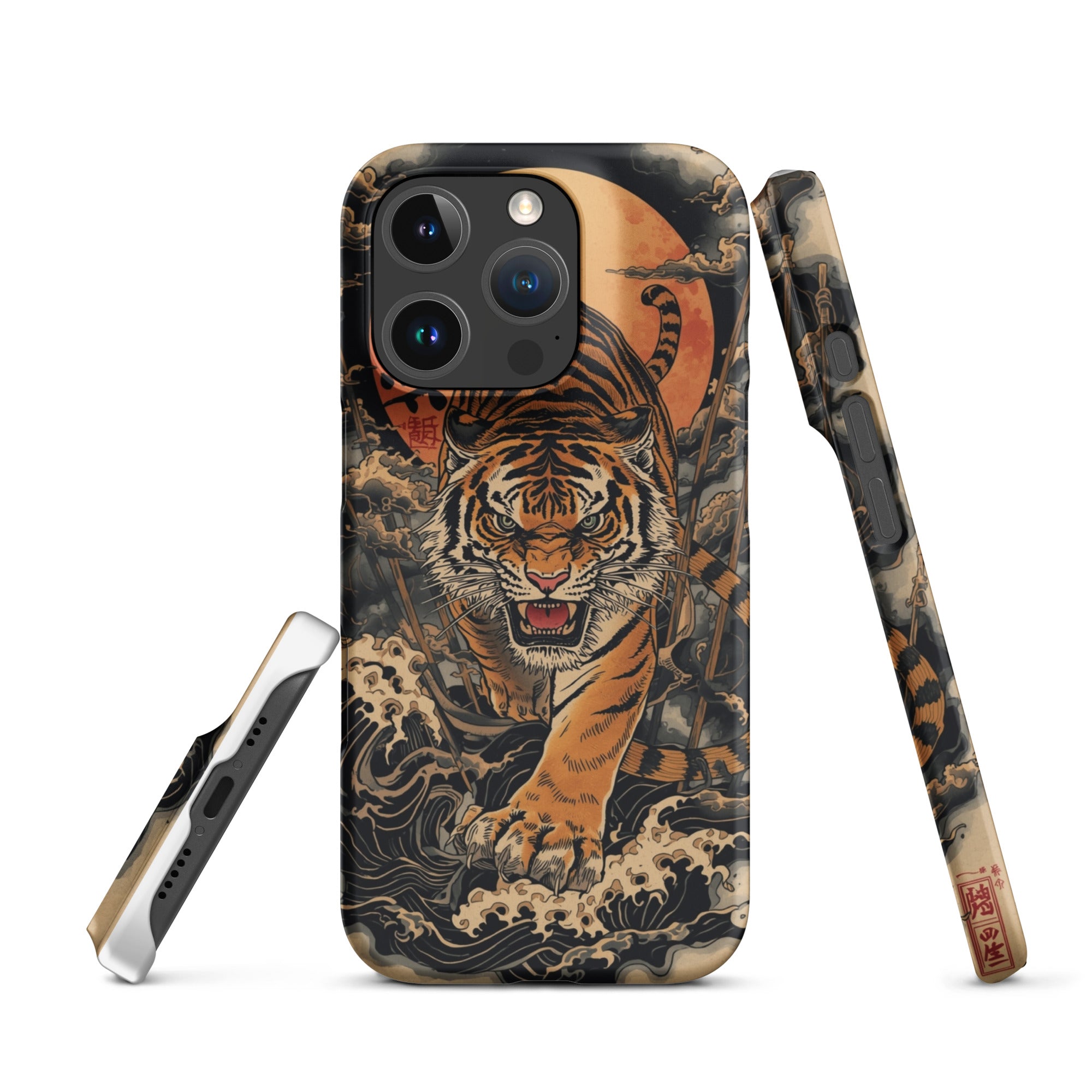 Foto di - Cover Resistente e Compatibile con Ricarica Wireless iPhone – Tigre Giapponese-Smartphone-Biiply
