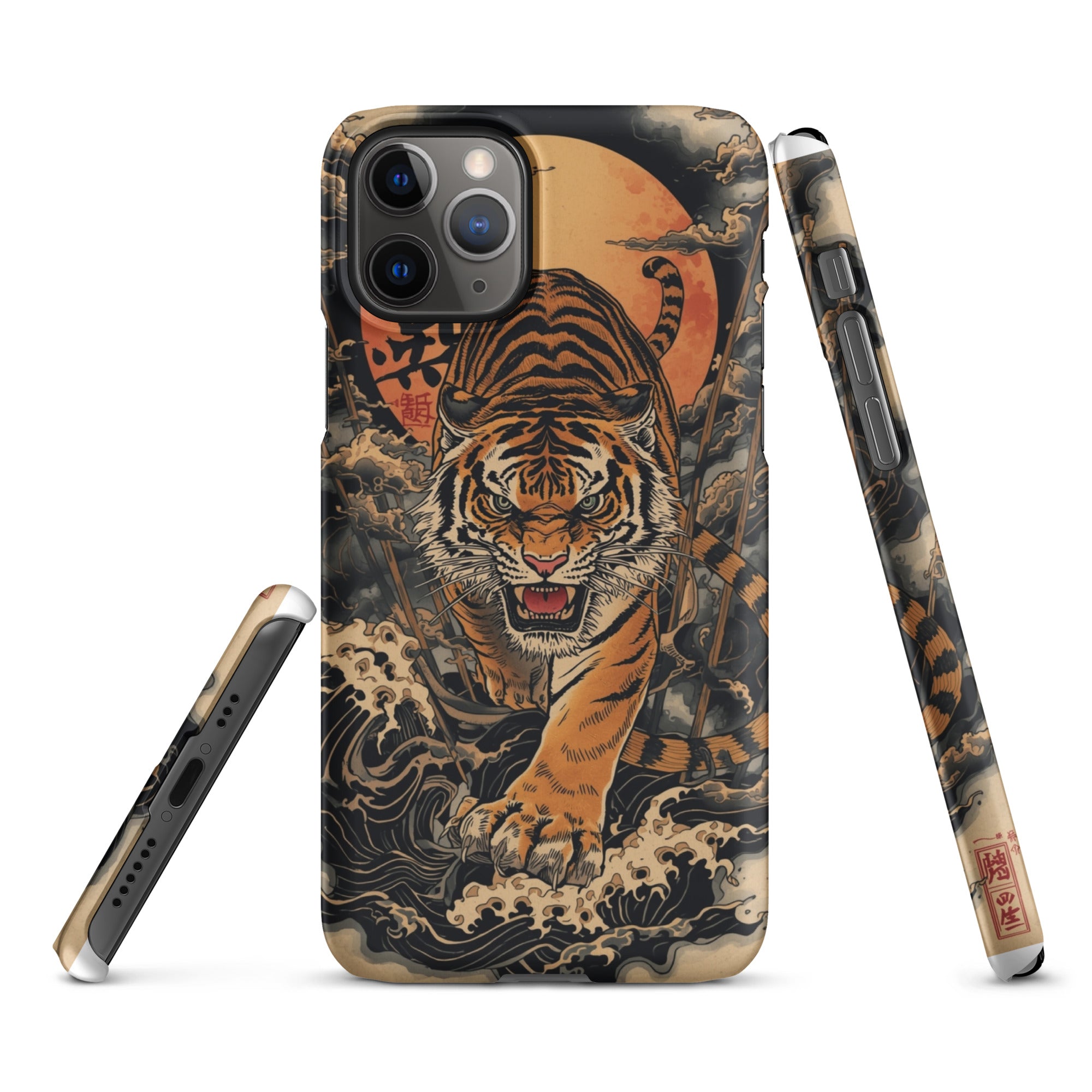 Foto di - Cover Resistente e Compatibile con Ricarica Wireless iPhone – Tigre Giapponese-Smartphone-Biiply