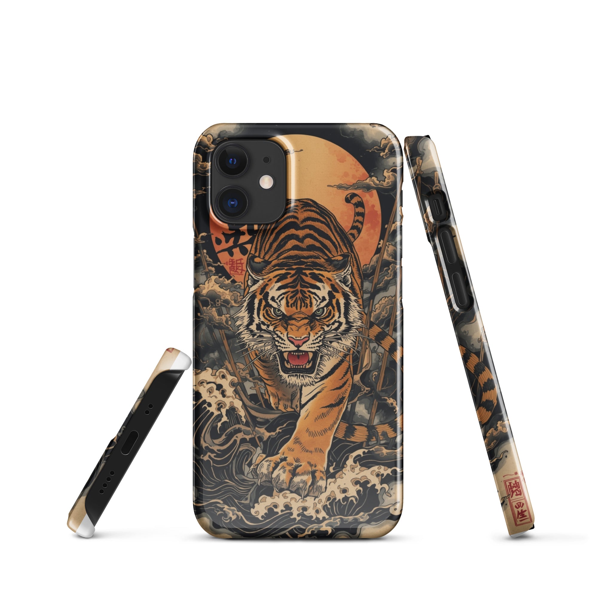 Foto di - Cover Resistente e Compatibile con Ricarica Wireless iPhone – Tigre Giapponese-Smartphone-Biiply