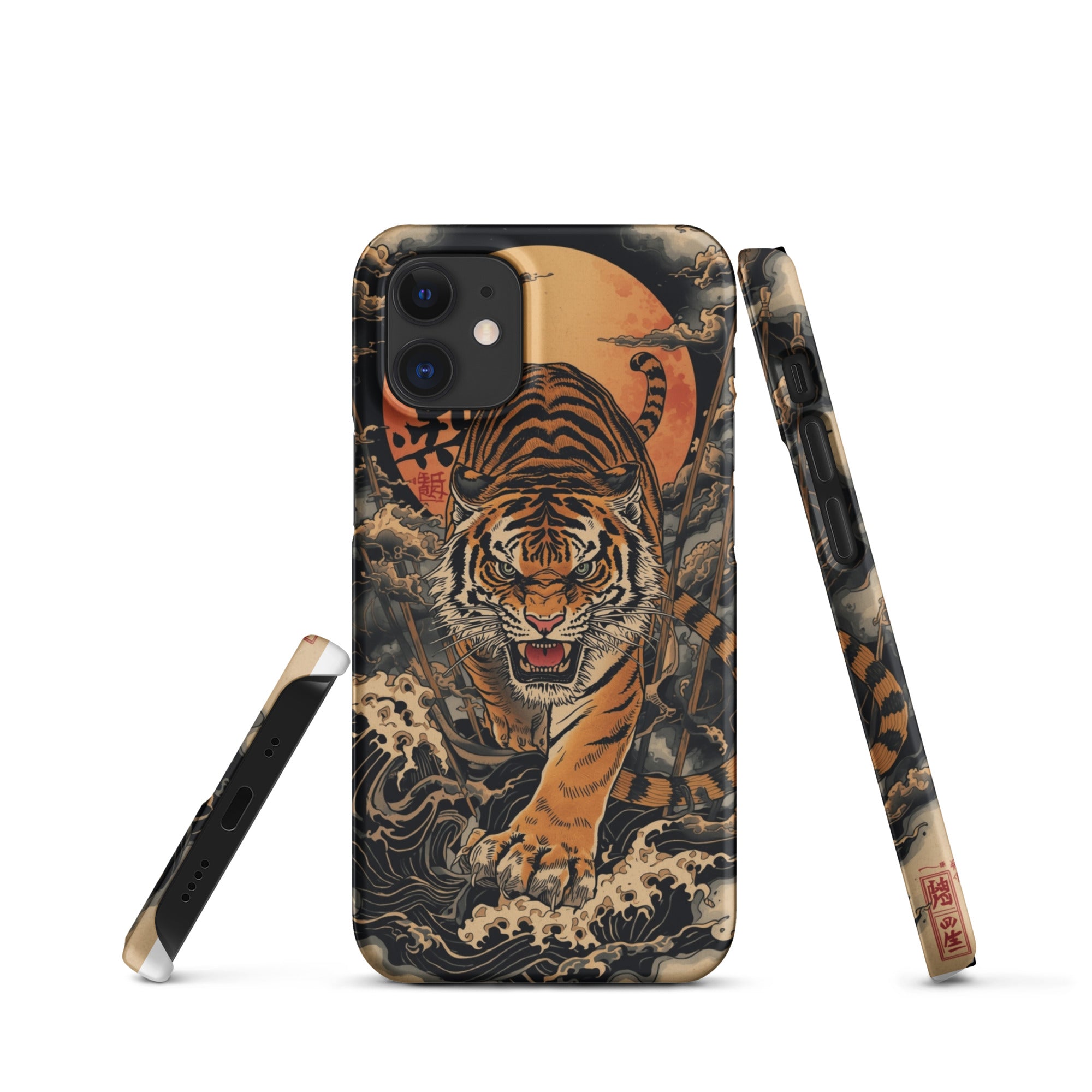 Foto di - Cover Resistente e Compatibile con Ricarica Wireless iPhone – Tigre Giapponese-Smartphone-Biiply