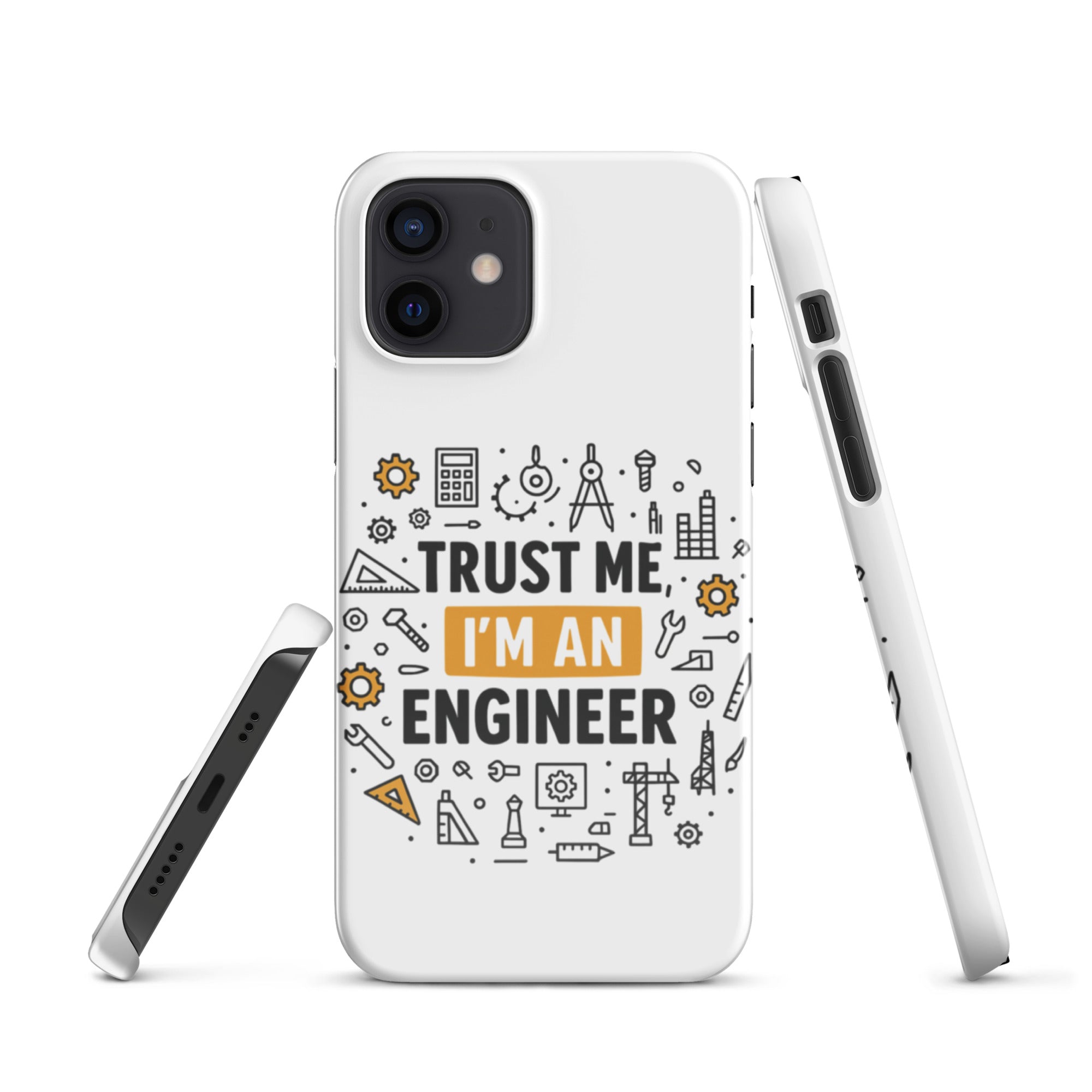 Foto di - Cover Resistente e Compatibile con Ricarica Wireless iPhone – Trust Me i'm an engineer-Smartphone-Biiply