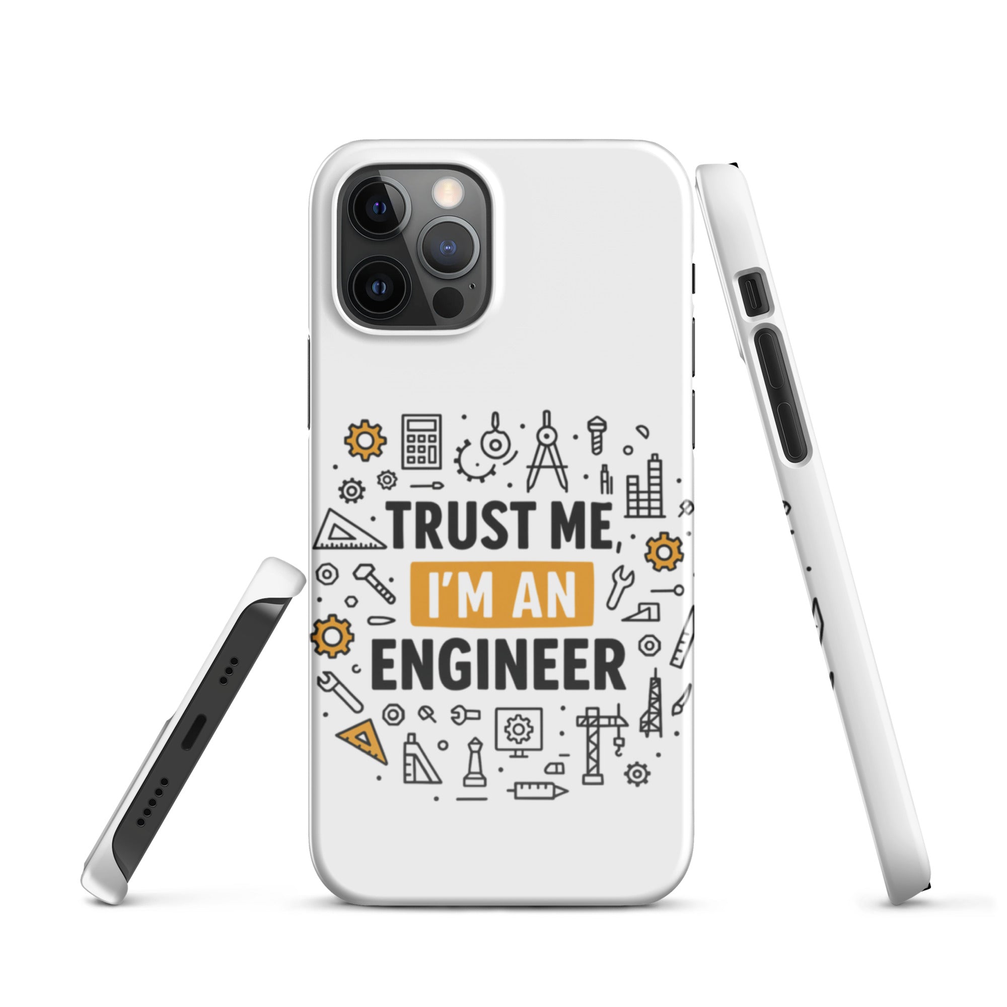 Foto di - Cover Resistente e Compatibile con Ricarica Wireless iPhone – Trust Me i'm an engineer-Smartphone-Biiply
