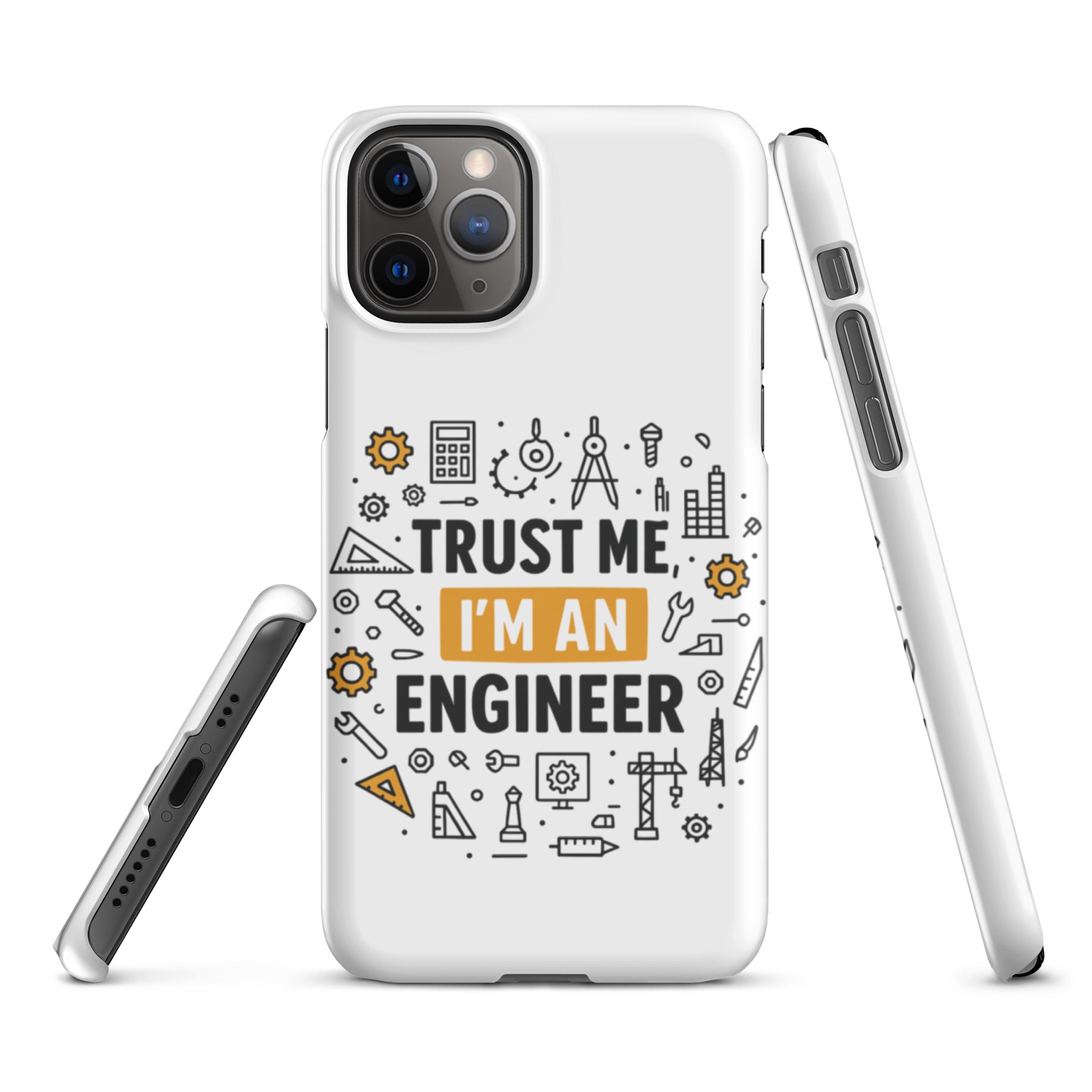 Foto di - Cover Resistente e Compatibile con Ricarica Wireless iPhone – Trust Me i'm an engineer-Smartphone-Biiply