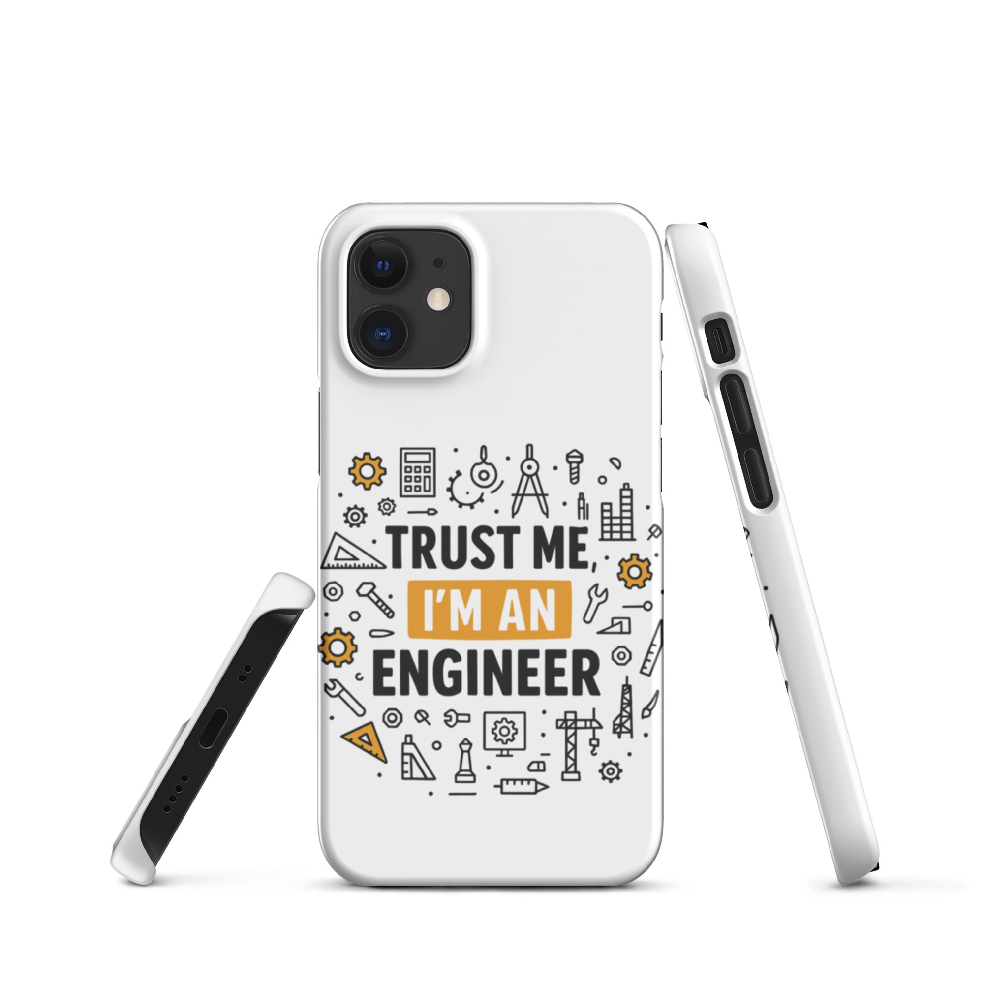 Foto di - Cover Resistente e Compatibile con Ricarica Wireless iPhone – Trust Me i'm an engineer-Smartphone-Biiply