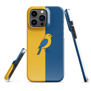 Foto di - Cover Resistente e Compatibile con Ricarica Wireless iPhone – Uccellino Giallo Blu-Smartphone-Biiply