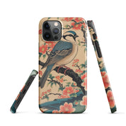 Foto di - Cover Resistente e Compatibile con Ricarica Wireless iPhone – Uccellino Stile Giapponese-Smartphone-Biiply