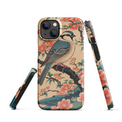 Foto di - Cover Resistente e Compatibile con Ricarica Wireless iPhone – Uccellino Stile Giapponese-Smartphone-Biiply