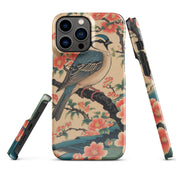 Foto di - Cover Resistente e Compatibile con Ricarica Wireless iPhone – Uccellino Stile Giapponese-Smartphone-Biiply