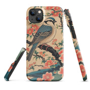 Foto di - Cover Resistente e Compatibile con Ricarica Wireless iPhone – Uccellino Stile Giapponese-Smartphone-Biiply