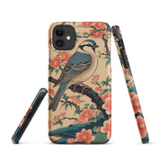 Foto di - Cover Resistente e Compatibile con Ricarica Wireless iPhone – Uccellino Stile Giapponese-Smartphone-Biiply