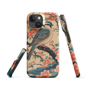 Foto di - Cover Resistente e Compatibile con Ricarica Wireless iPhone – Uccellino Stile Giapponese-Smartphone-Biiply