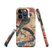 Foto di - Cover Resistente e Compatibile con Ricarica Wireless iPhone – Uccellino Stile Giapponese-Smartphone-Biiply