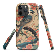 Foto di - Cover Resistente e Compatibile con Ricarica Wireless iPhone – Uccellino Stile Giapponese-Smartphone-Biiply