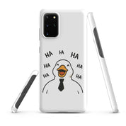 Foto di - Cover Resistente e Sottile Samsung - Compatibile con Ricarica Wireless - Anatra Che Ride-Smartphone-Biiply