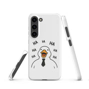 Foto di - Cover Resistente e Sottile Samsung - Compatibile con Ricarica Wireless - Anatra Che Ride-Smartphone-Biiply