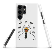 Foto di - Cover Resistente e Sottile Samsung - Compatibile con Ricarica Wireless - Anatra Che Ride-Smartphone-Biiply