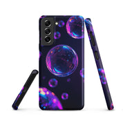 Foto di - Cover Resistente e Sottile Samsung - Compatibile con Ricarica Wireless - Bolle Viola Super Realistiche-Smartphone-Biiply