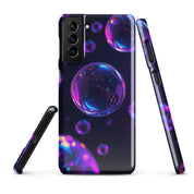 Foto di - Cover Resistente e Sottile Samsung - Compatibile con Ricarica Wireless - Bolle Viola Super Realistiche-Smartphone-Biiply