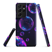 Foto di - Cover Resistente e Sottile Samsung - Compatibile con Ricarica Wireless - Bolle Viola Super Realistiche-Smartphone-Biiply