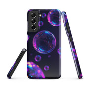 Foto di - Cover Resistente e Sottile Samsung - Compatibile con Ricarica Wireless - Bolle Viola Super Realistiche-Smartphone-Biiply
