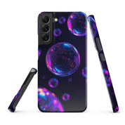Foto di - Cover Resistente e Sottile Samsung - Compatibile con Ricarica Wireless - Bolle Viola Super Realistiche-Smartphone-Biiply