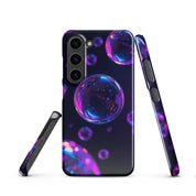 Foto di - Cover Resistente e Sottile Samsung - Compatibile con Ricarica Wireless - Bolle Viola Super Realistiche-Smartphone-Biiply