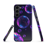 Foto di - Cover Resistente e Sottile Samsung - Compatibile con Ricarica Wireless - Bolle Viola Super Realistiche-Smartphone-Biiply