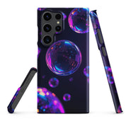 Foto di - Cover Resistente e Sottile Samsung - Compatibile con Ricarica Wireless - Bolle Viola Super Realistiche-Smartphone-Biiply