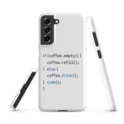 Foto di - Cover Resistente e Sottile Samsung - Compatibile con Ricarica Wireless - Codice Javascript-Smartphone-Biiply