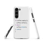 Foto di - Cover Resistente e Sottile Samsung - Compatibile con Ricarica Wireless - Codice Javascript-Smartphone-Biiply