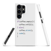 Foto di - Cover Resistente e Sottile Samsung - Compatibile con Ricarica Wireless - Codice Javascript-Smartphone-Biiply