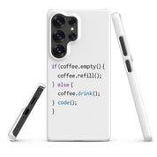 Foto di - Cover Resistente e Sottile Samsung - Compatibile con Ricarica Wireless - Codice Javascript-Smartphone-Biiply