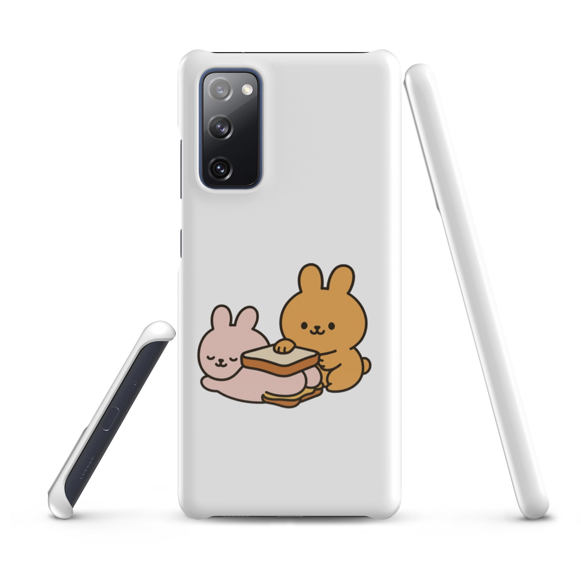 Foto di - Cover Resistente e Sottile Samsung - Compatibile con Ricarica Wireless - Conigli Kawaii-Smartphone-Biiply