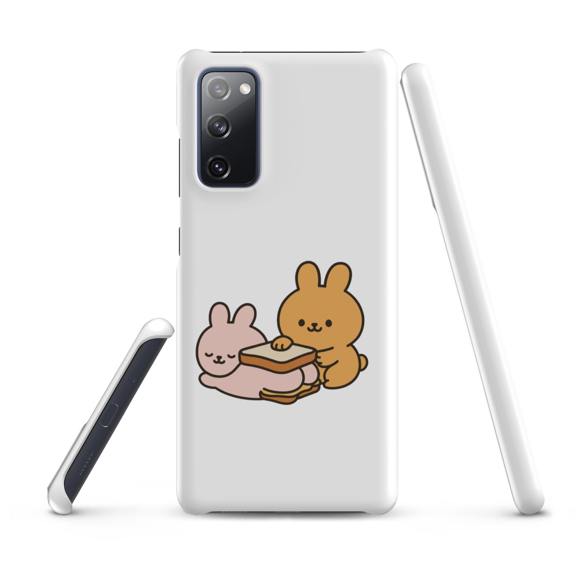 Foto di - Cover Resistente e Sottile Samsung - Compatibile con Ricarica Wireless - Conigli Kawaii-Smartphone-Biiply