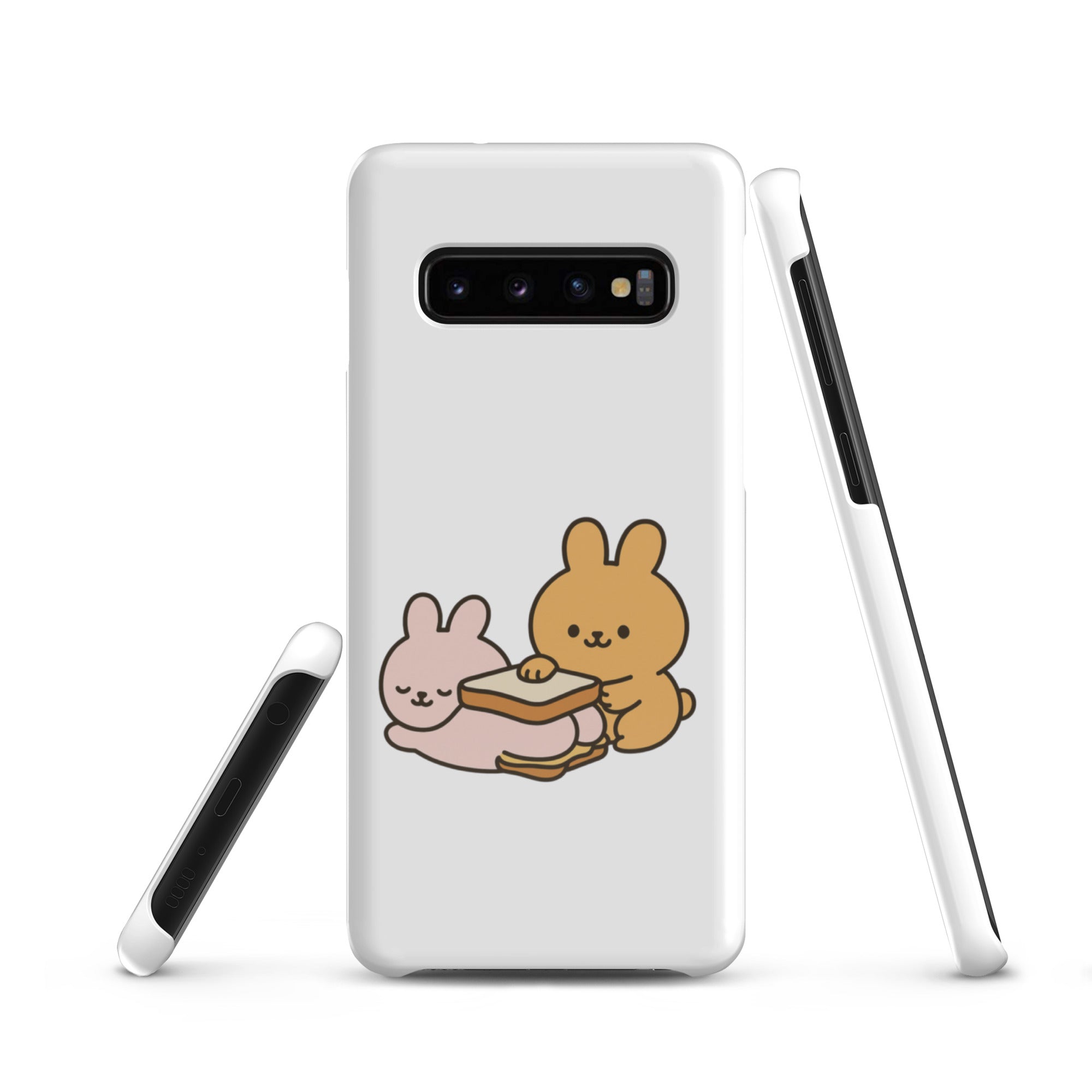Foto di - Cover Resistente e Sottile Samsung - Compatibile con Ricarica Wireless - Conigli Kawaii-Smartphone-Biiply