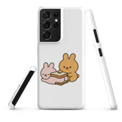 Foto di - Cover Resistente e Sottile Samsung - Compatibile con Ricarica Wireless - Conigli Kawaii-Smartphone-Biiply