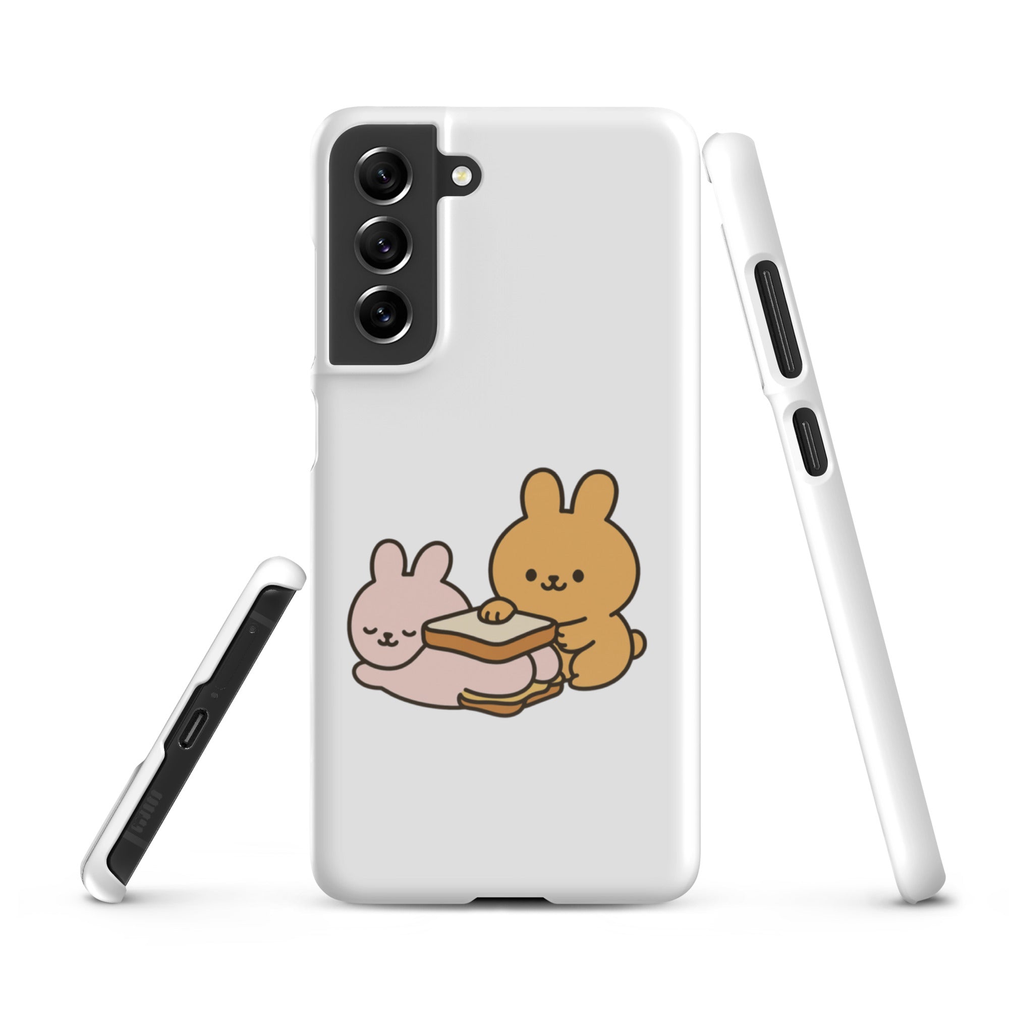 Foto di - Cover Resistente e Sottile Samsung - Compatibile con Ricarica Wireless - Conigli Kawaii-Smartphone-Biiply