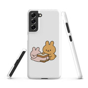 Foto di - Cover Resistente e Sottile Samsung - Compatibile con Ricarica Wireless - Conigli Kawaii-Smartphone-Biiply