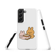Foto di - Cover Resistente e Sottile Samsung - Compatibile con Ricarica Wireless - Conigli Kawaii-Smartphone-Biiply