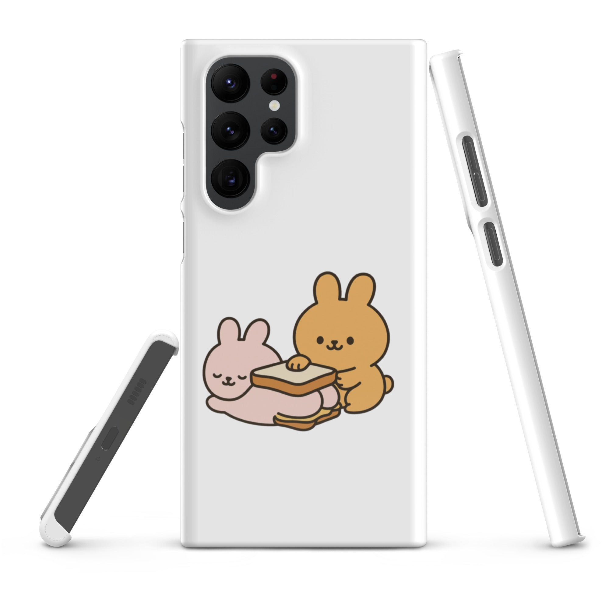 Foto di - Cover Resistente e Sottile Samsung - Compatibile con Ricarica Wireless - Conigli Kawaii-Smartphone-Biiply