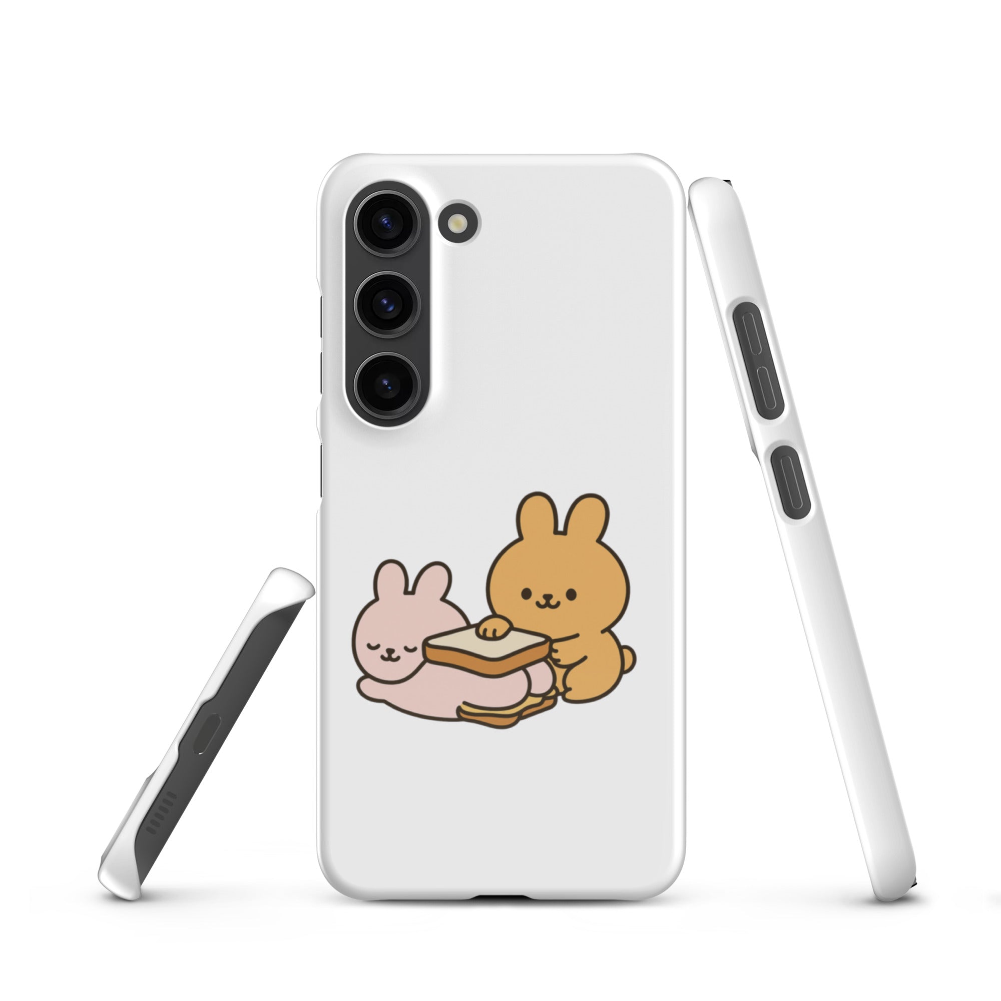 Foto di - Cover Resistente e Sottile Samsung - Compatibile con Ricarica Wireless - Conigli Kawaii-Smartphone-Biiply