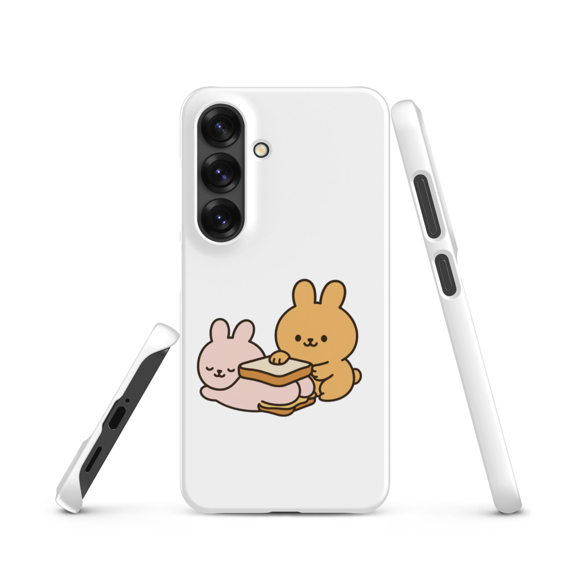 Foto di - Cover Resistente e Sottile Samsung - Compatibile con Ricarica Wireless - Conigli Kawaii-Smartphone-Biiply