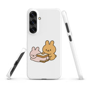 Foto di - Cover Resistente e Sottile Samsung - Compatibile con Ricarica Wireless - Conigli Kawaii-Smartphone-Biiply