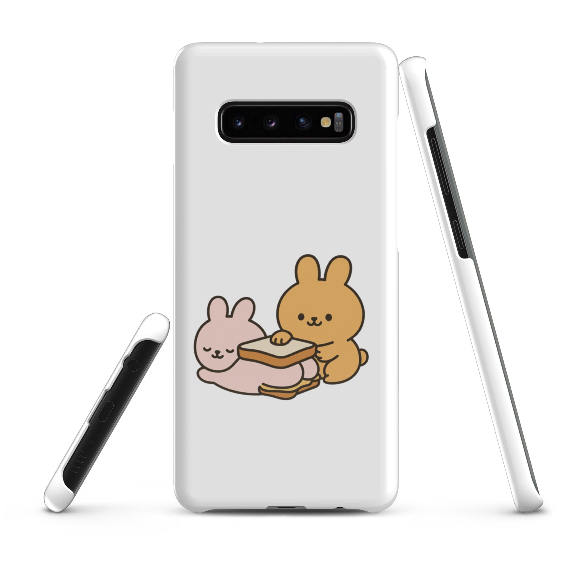 Foto di - Cover Resistente e Sottile Samsung - Compatibile con Ricarica Wireless - Conigli Kawaii-Smartphone-Biiply